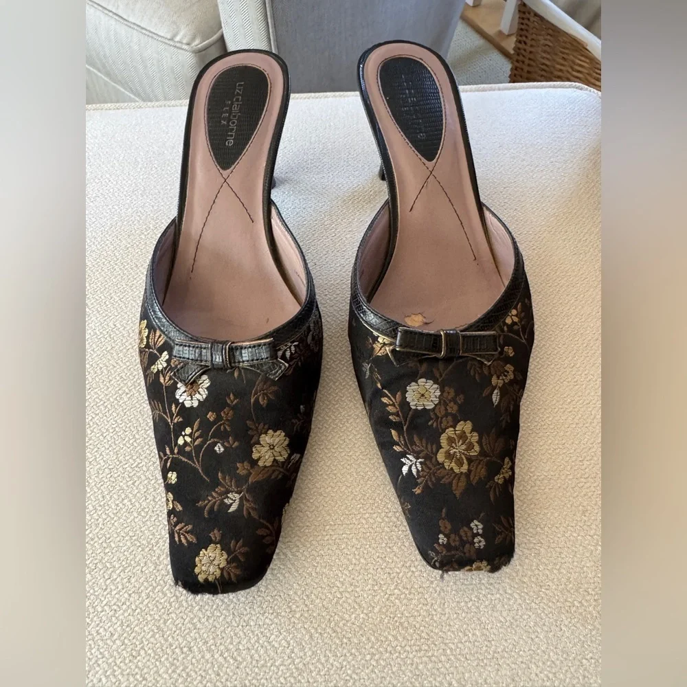 Paisley Print Mules - Picture 1 of 5